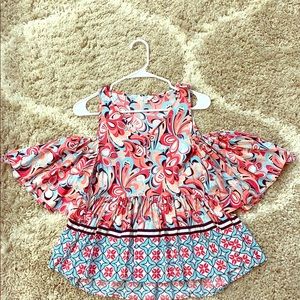 Crown & Ivy Cold Shoulder Blouse